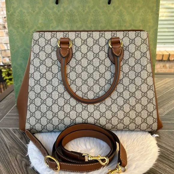 GUCCI GG Supreme Top Handle Bag - Picture 2 of 16